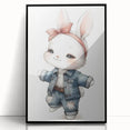 Stylish Bunny Nursery Wall Art – Baby Room & Kids Fashion Decor