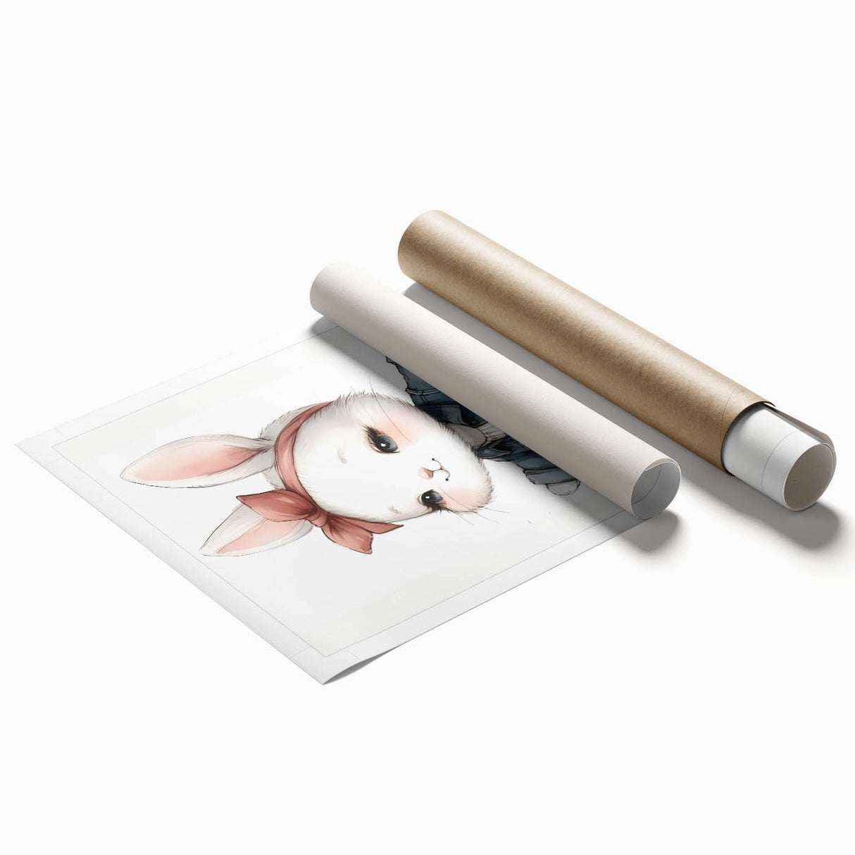 Stylish Bunny Nursery Wall Art – Baby Room & Kids Fashion Decor