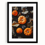 Abstract art print featuring textured fall colors on a large canvas, ideal for living room decor.