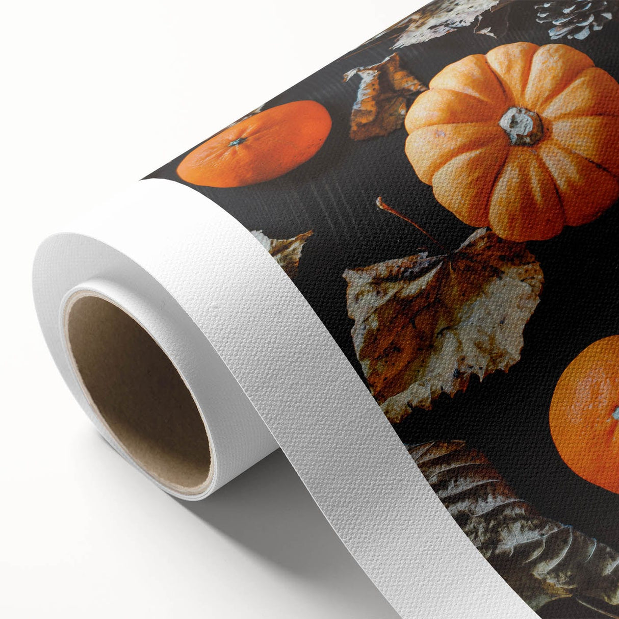 Art deco poster depicting an autumnal forest scene on rolled canvas, suitable for nursery wall art.