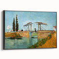 Black and white vintage poster art of a landscape on framed canvas, suitable for bedroom decor.