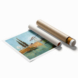 Extra large rolled canvas print featuring a floral art design in muted tones, ideal for classy bathroom wall art.