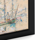 Modern Wall Art: Abstract Nautical Scene of Marseille Harbor