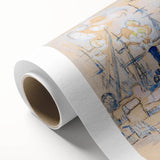 Modern Wall Art: Abstract Nautical Scene of Marseille Harbor