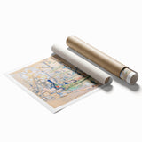 Modern Wall Art: Abstract Nautical Scene of Marseille Harbor