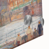 Modern Wall Art: Vibrant Washington Square Scene with Street Cleaners