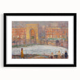 Modern Wall Art: Vibrant Washington Square Scene with Street Cleaners