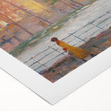 Modern Wall Art: Vibrant Washington Square Scene with Street Cleaners