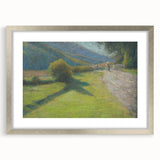 Modern Wall Art: Serene Forest Road Scene with Pastoral Charm