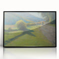 Modern Wall Art: Serene Forest Road Scene with Pastoral Charm