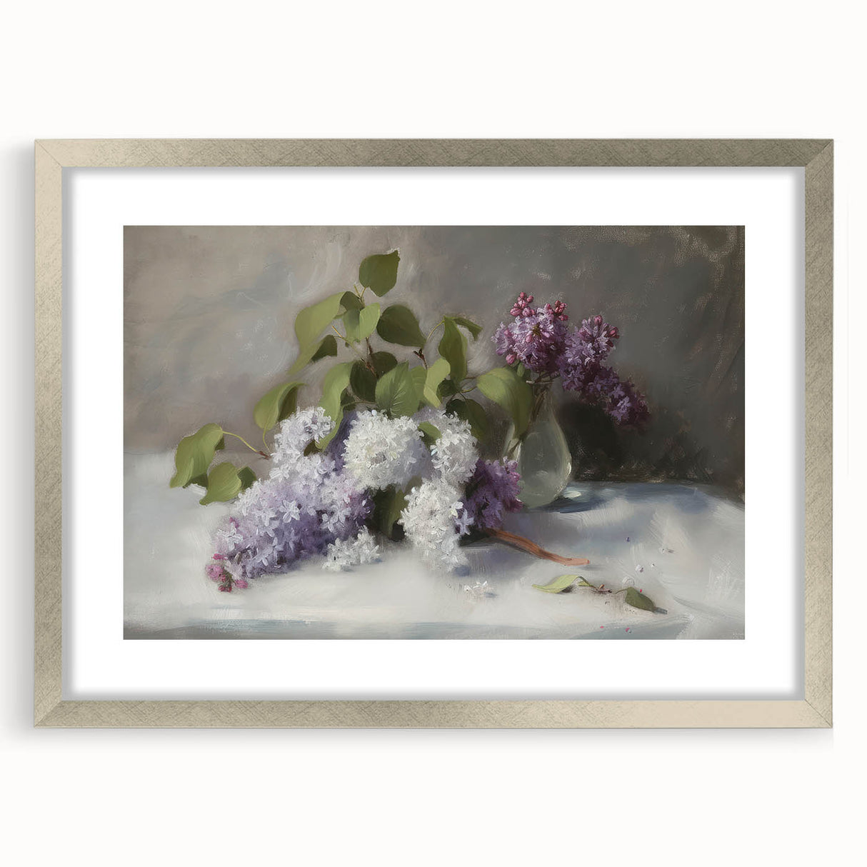 Modern Canvas & Framed Prints - Elegant Floral Living Room Wall Art