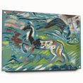 Expressionist Art - Vibrant Abstract Horse in Dynamic Landscape