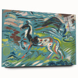 Expressionist Art - Vibrant Abstract Horse in Dynamic Landscape