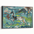 Expressionist Art - Vibrant Abstract Horse in Dynamic Landscape