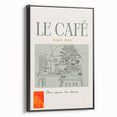Black and white vintage poster art of a landscape on a framed canvas, ideal for bedroom wall decor.