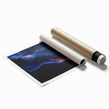 Stunning landscape print showcasing vibrant canyons in warm earth tones, rolled for easy transport and display, perfect for home or office decor.