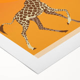 Retro Tanzania Travel Poster - Vintage Safari Wall Art