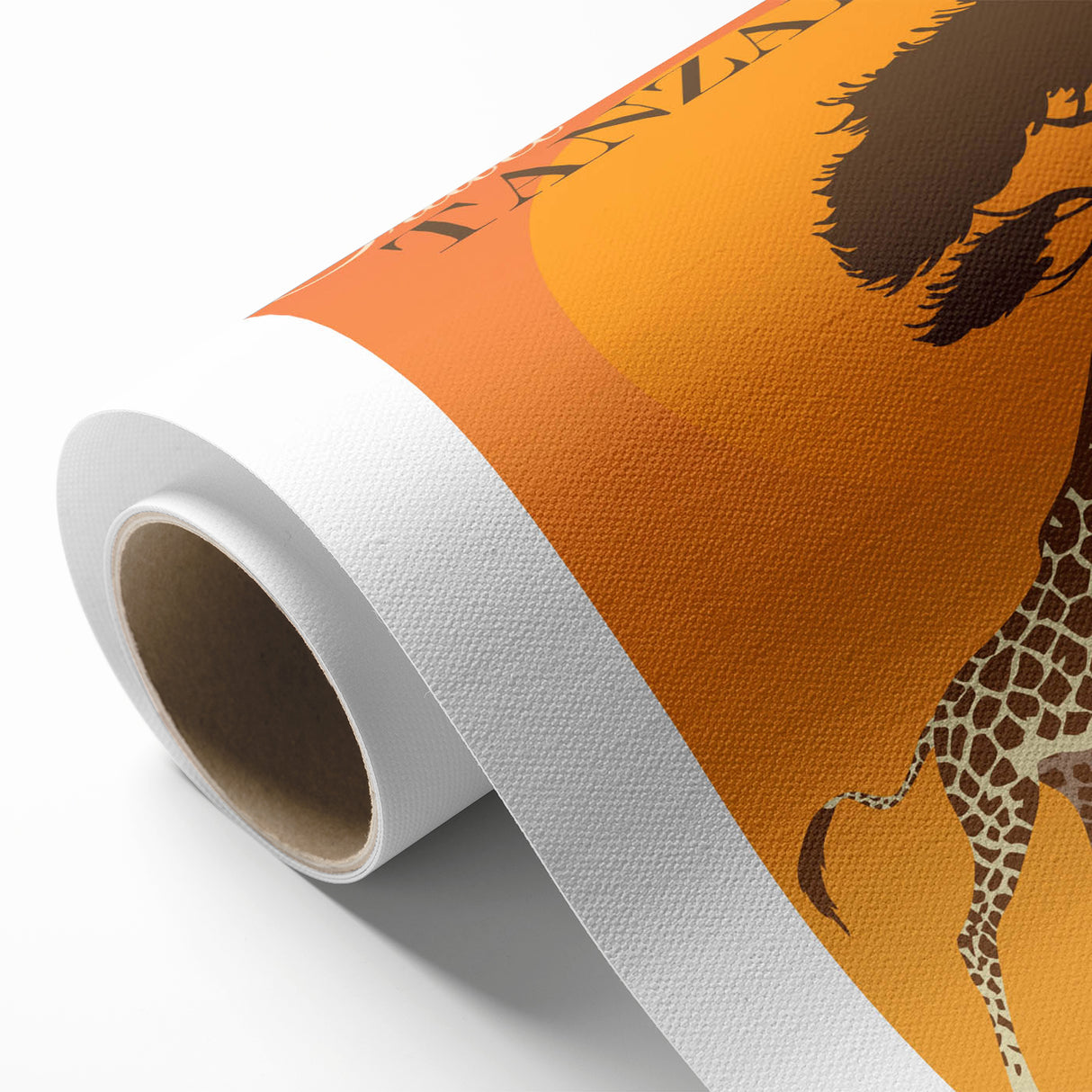 Retro Tanzania Travel Poster - Vintage Safari Wall Art