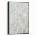 Black and white landscape art painting on a framed canvas, depicting a serene summer scene, ideal for bedroom wall decor.
