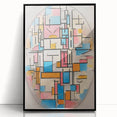 Piet Mondrian’s Oval Composition - Modern Abstract Wall Art Print