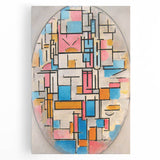 Piet Mondrian’s Oval Composition - Modern Abstract Wall Art Print