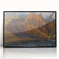 Modern Wall Art: Autumn River Valley with Vibrant Seasonal Colors