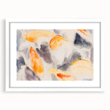 Modern Wall Art: Abstract Fish Watercolor with Soft Pastel Tones