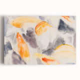 Modern Wall Art: Abstract Fish Watercolor with Soft Pastel Tones