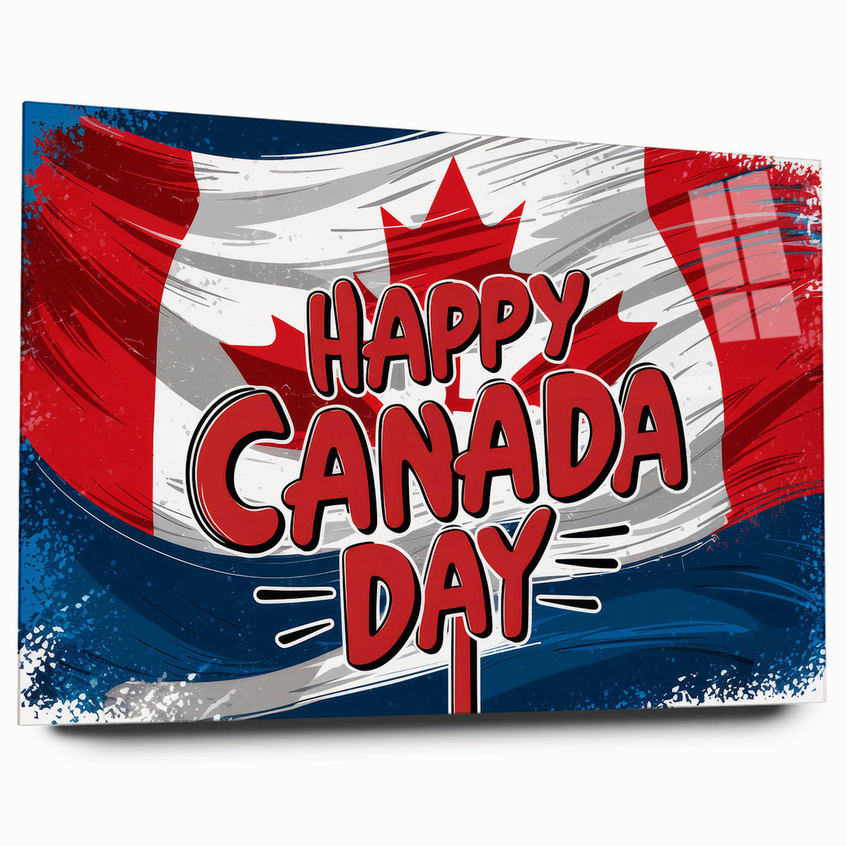 Canadian Heritage Wall Art - Patriotic Canadian Flag & Maple Leaf Wall Art