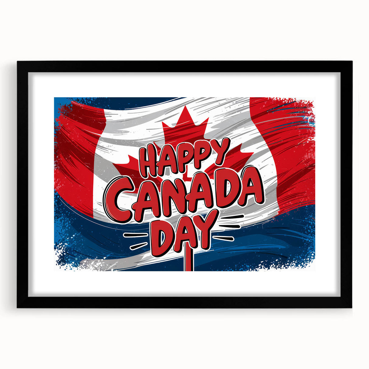 Canadian Heritage Wall Art - Patriotic Canadian Flag & Maple Leaf Wall Art