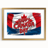 Canadian Heritage Wall Art - Patriotic Canadian Flag & Maple Leaf Wall Art