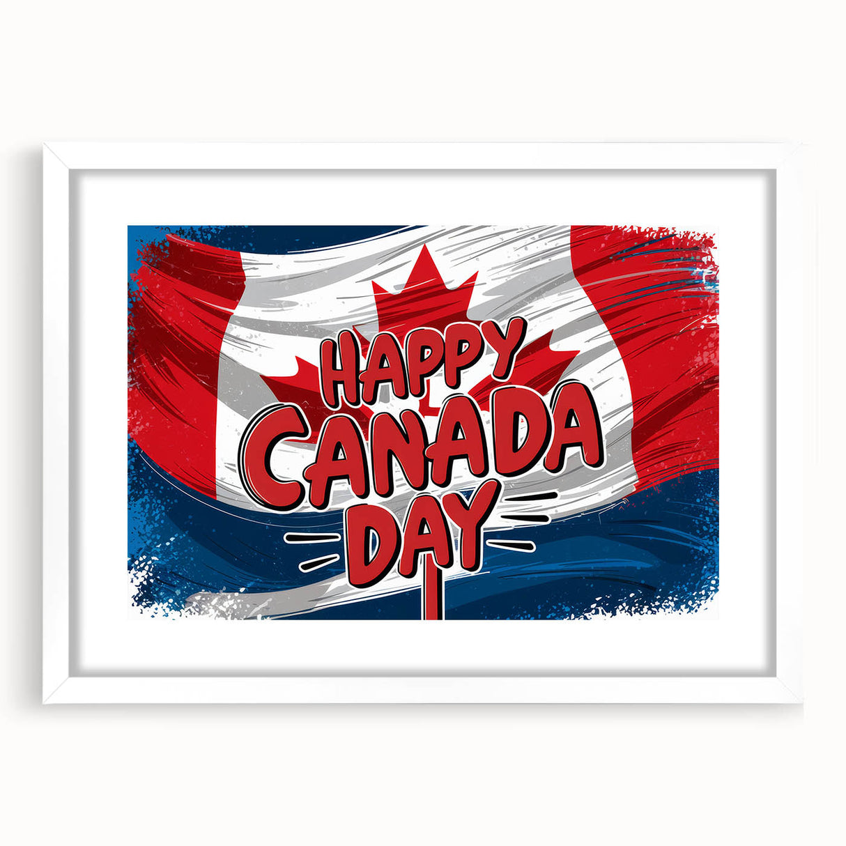 Canadian Heritage Wall Art - Patriotic Canadian Flag & Maple Leaf Wall Art