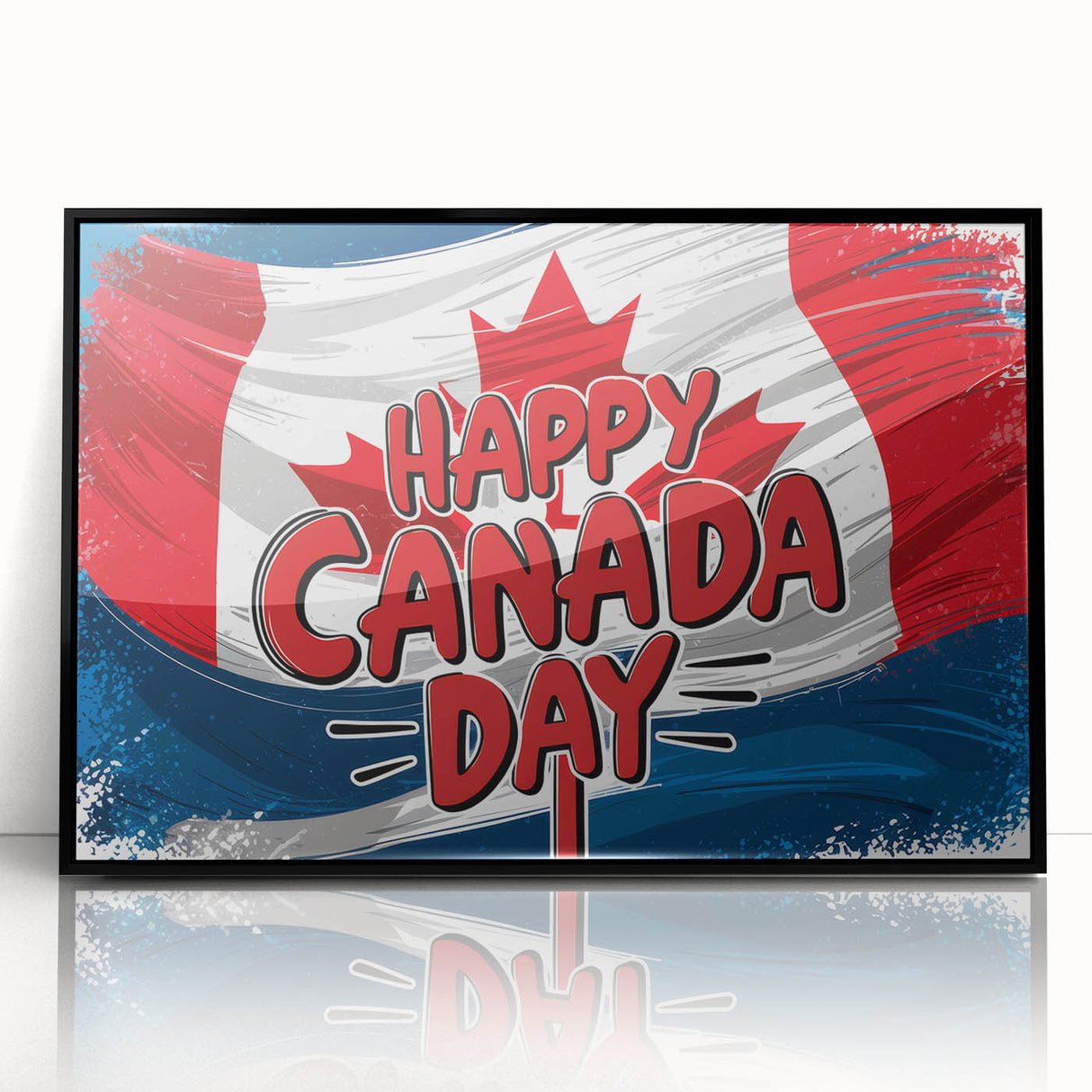 Canadian Heritage Wall Art - Patriotic Canadian Flag & Maple Leaf Wall Art