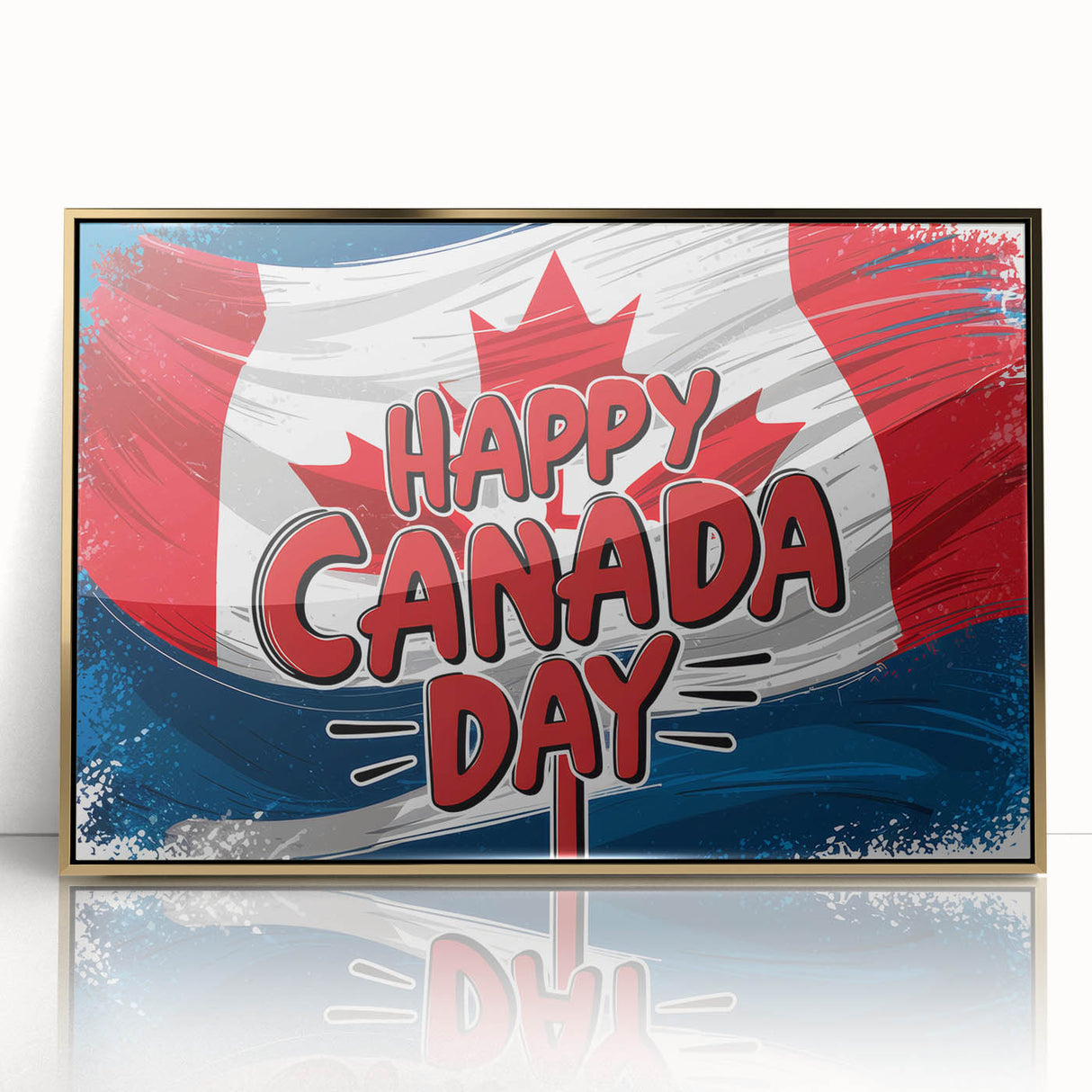 Canadian Heritage Wall Art - Patriotic Canadian Flag & Maple Leaf Wall Art