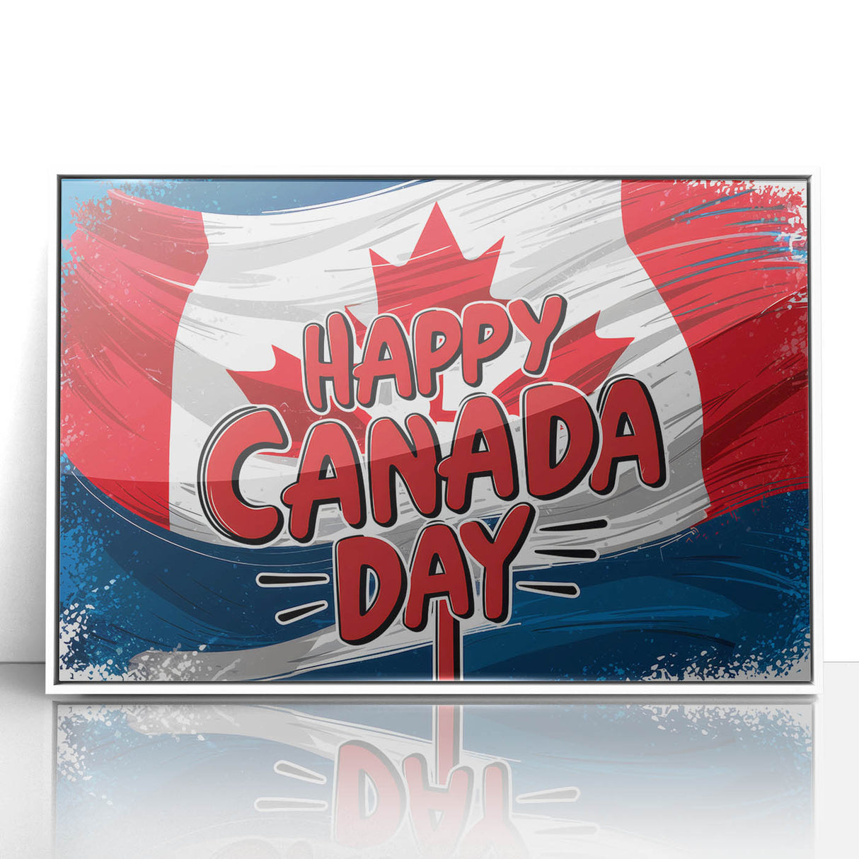 Canadian Heritage Wall Art - Patriotic Canadian Flag & Maple Leaf Wall Art