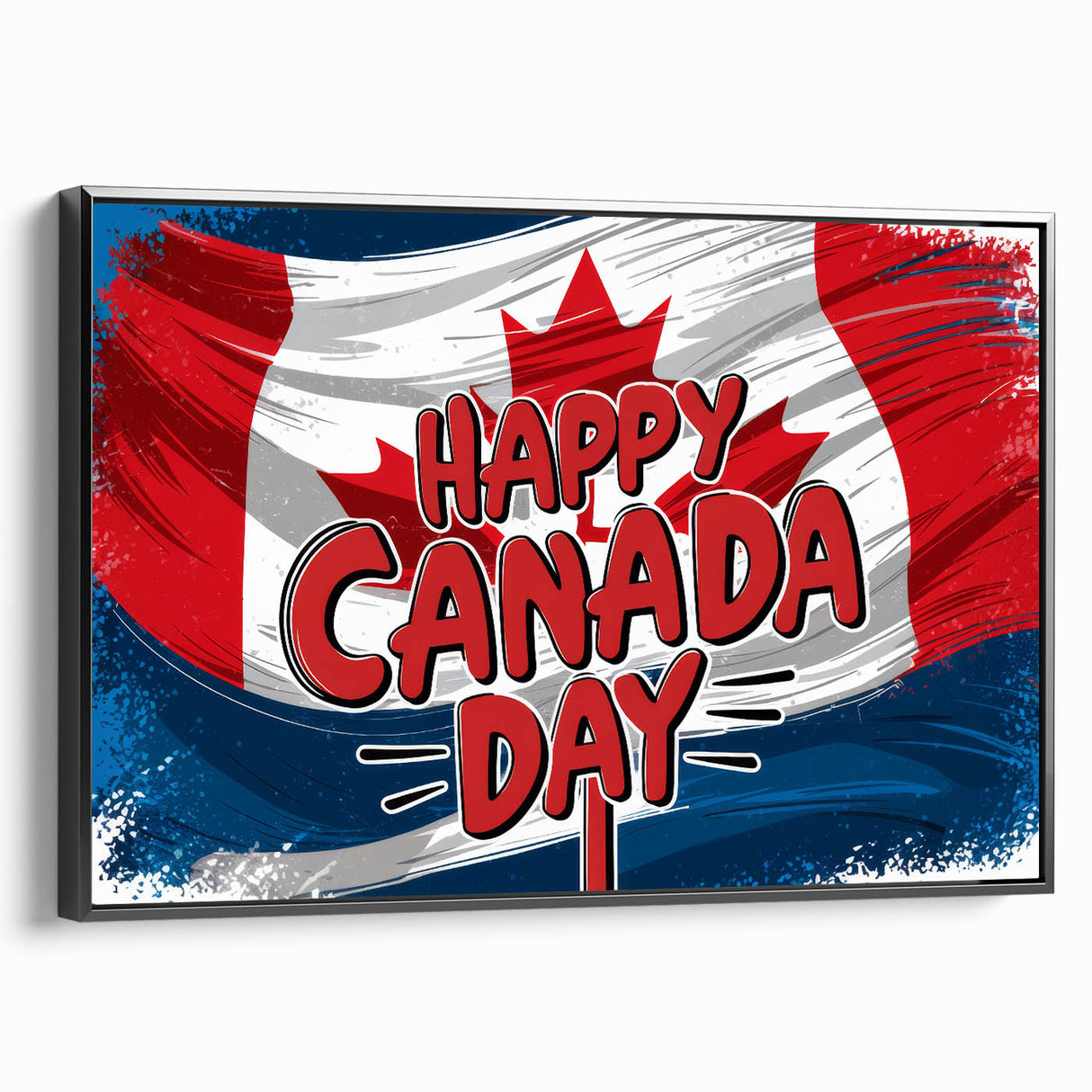 Canadian Heritage Wall Art - Patriotic Canadian Flag & Maple Leaf Wall Art