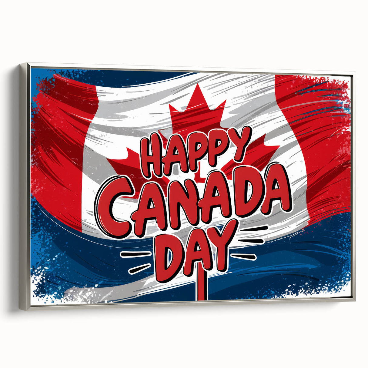 Canadian Heritage Wall Art - Patriotic Canadian Flag & Maple Leaf Wall Art