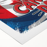 Canadian Heritage Wall Art - Patriotic Canadian Flag & Maple Leaf Wall Art