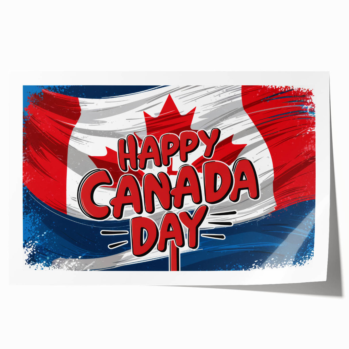 Canadian Heritage Wall Art - Patriotic Canadian Flag & Maple Leaf Wall Art