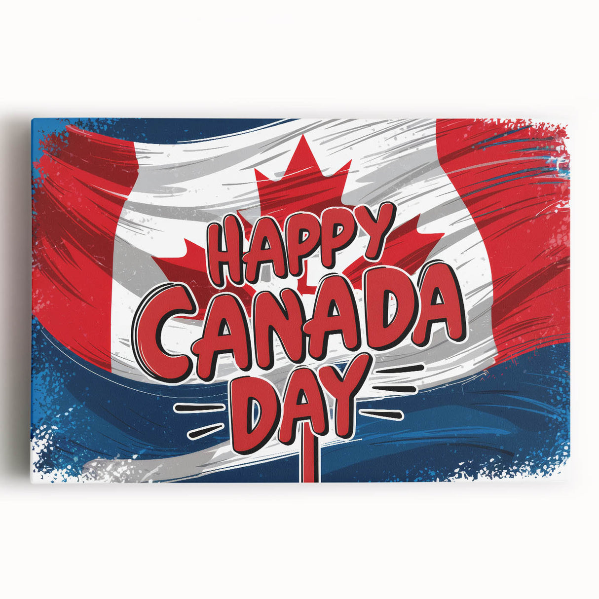 Canadian Heritage Wall Art - Patriotic Canadian Flag & Maple Leaf Wall Art