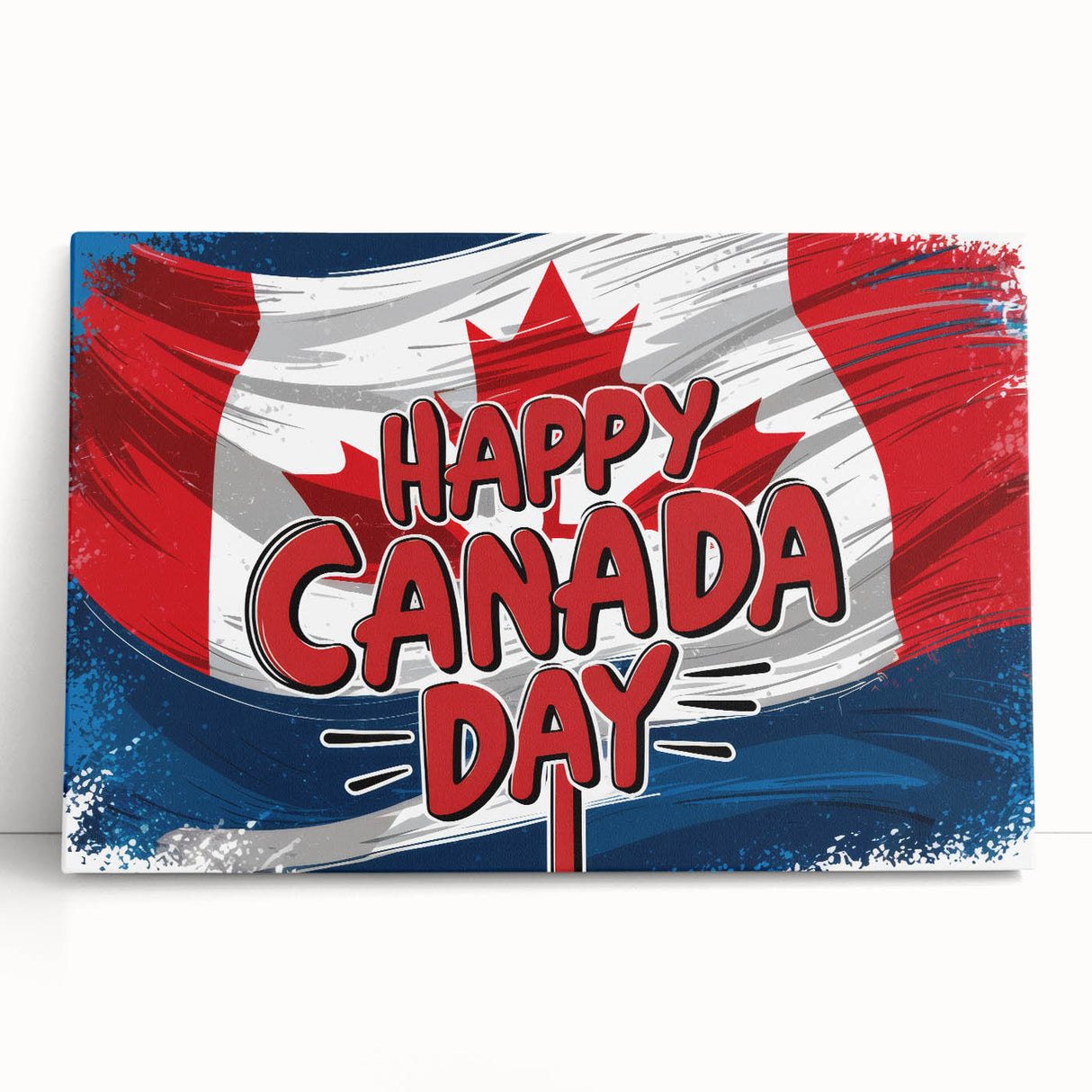 Canadian Heritage Wall Art - Patriotic Canadian Flag & Maple Leaf Wall Art