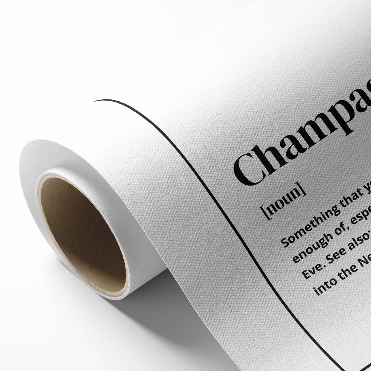 Champagne Definition Print - New Year's Eve Wall Art Decor