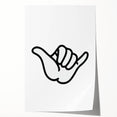 Shaka Hand - Boys Room Wall Art Kids Bedroom Decor