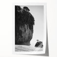 Rolled landscape canvas print showcasing vibrant African-inspired wall art design, featuring intricate patterns and earthy tones, securely packaged in a protective cardboard tube for safe shipping.