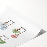 Seasons of the Year Typography Art Print – Summer, Fall, Spring, Winter Wall Art