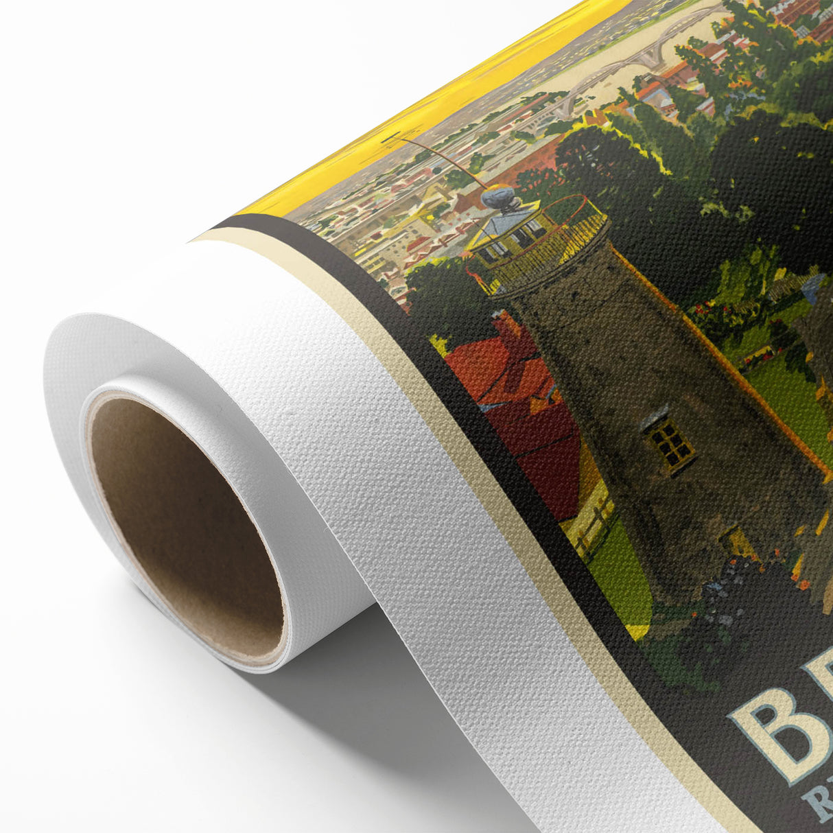 Brisbane Retro Travel Poster | Vintage River City Art Print