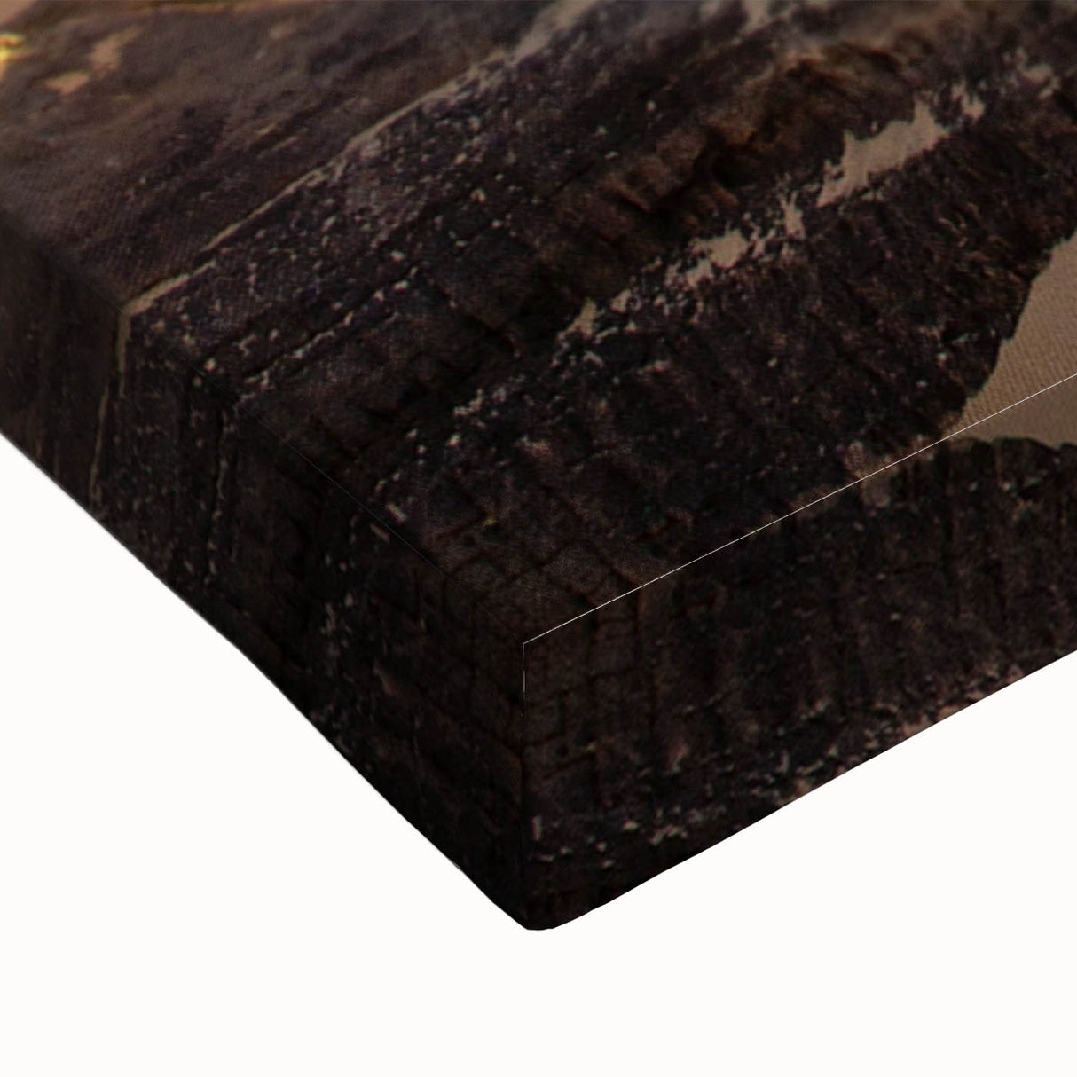 Large black and white landscape art painting of Algerian scenery on stretched canvas, suitable for bedroom wall decor.