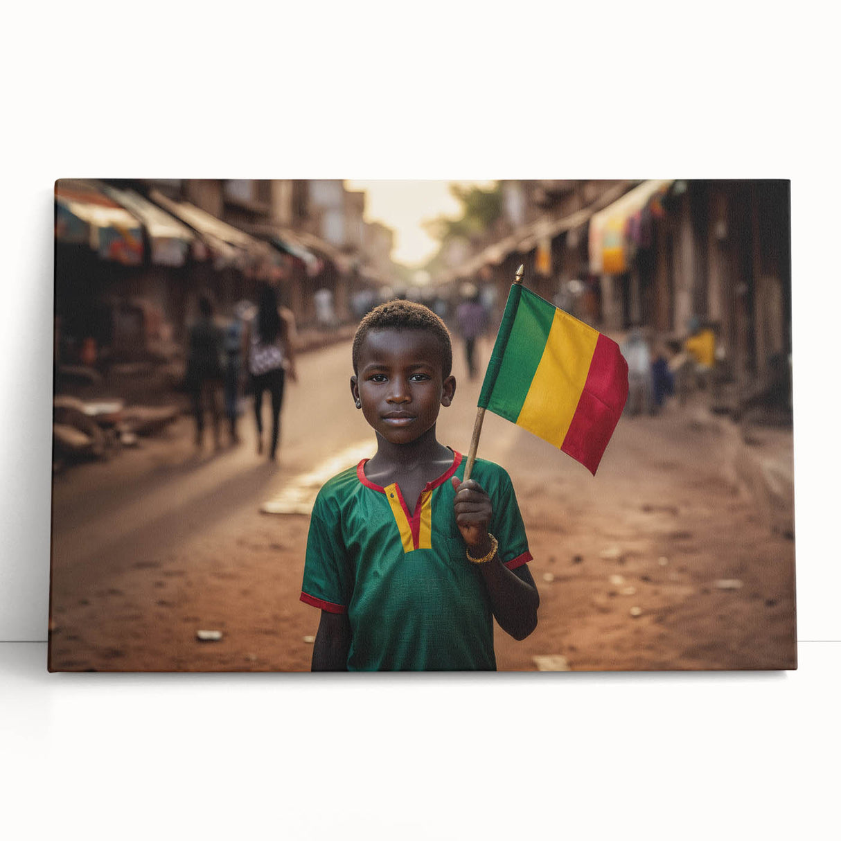 Black and white large art print of African scenery on stretched canvas, ideal for kitchen wall art or bedroom ambiance.