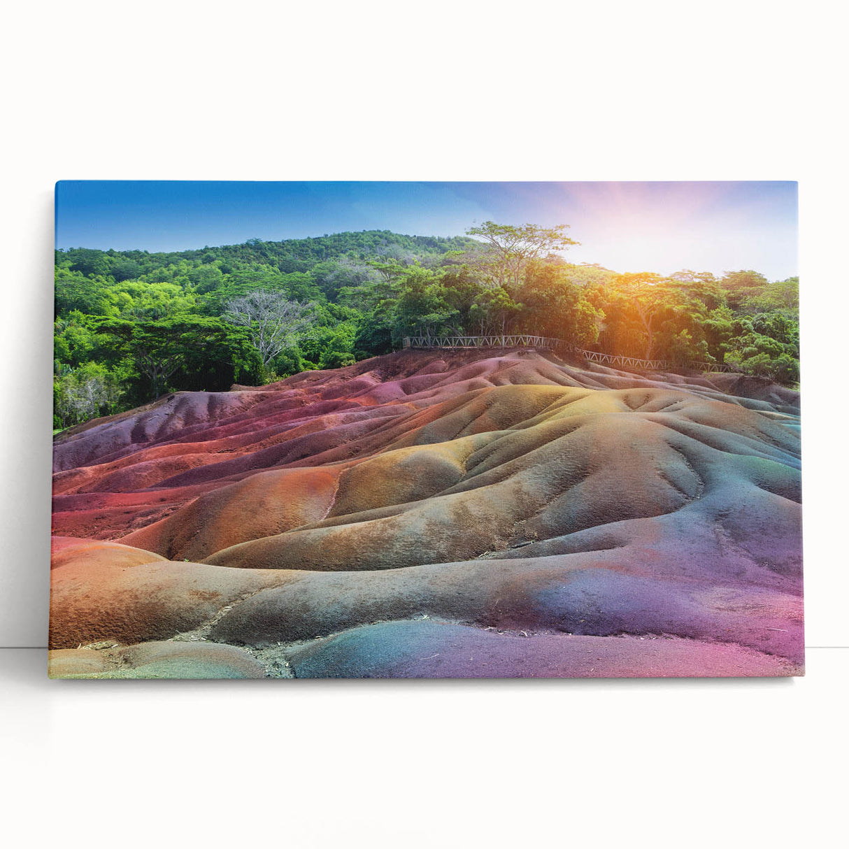 Black and white photo of a serene Mauritius beach on large stretched canvas, ideal for kitchen wall art or bedroom.