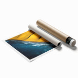 Extra large rolled print depicting an African scenery with muted earth tones, ideal for classy bathroom wall art.